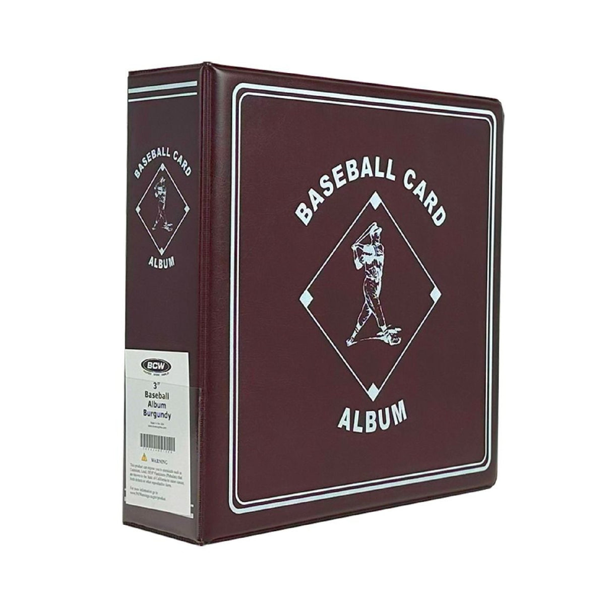 BCW Burgundy Baseball Binder