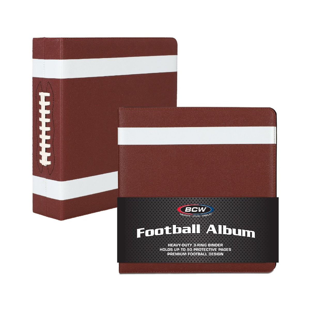 BCW Brown Football Binder