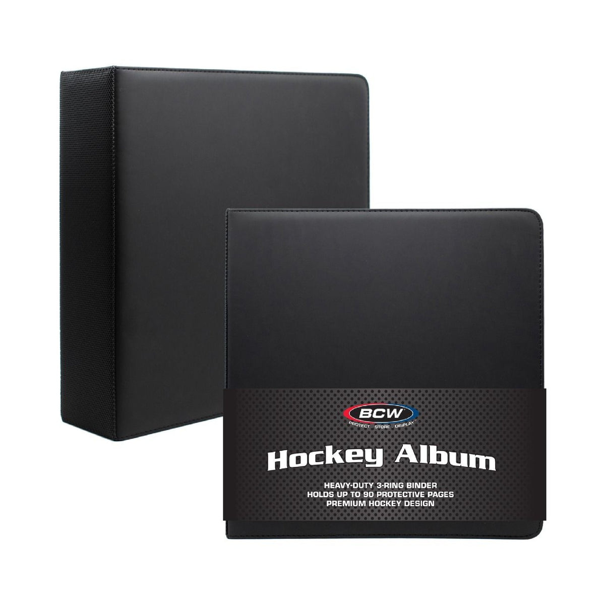 BCW Black Hockey Binder
