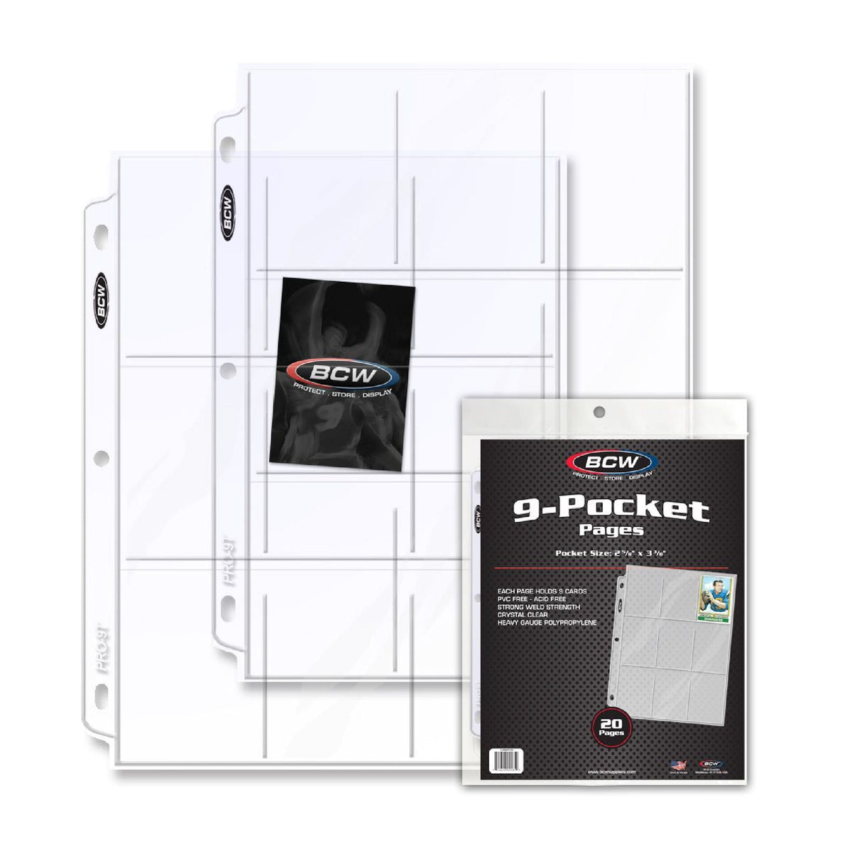 BCW 20ct Pro 9-Pocket Page