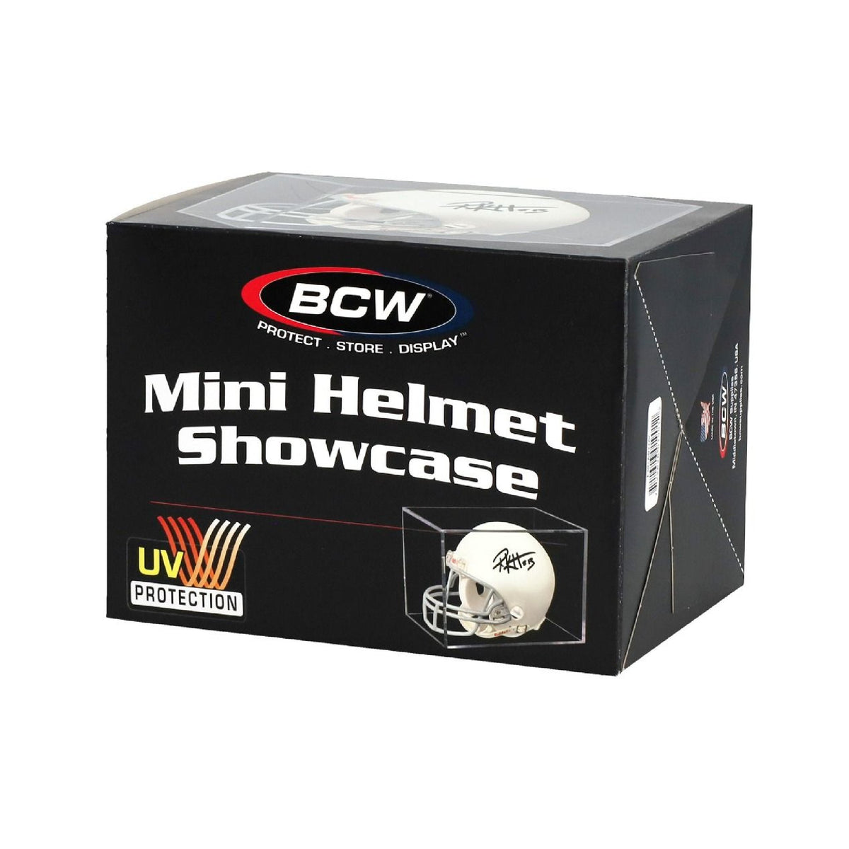 BCW Mini Helmet Showcase
