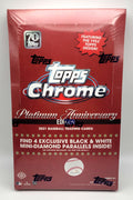 2021 Topps Chrome Platinum Anniversary Baseball LITE Hobby Box