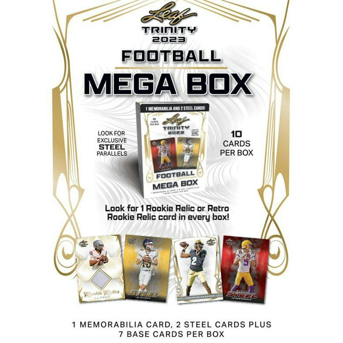 2023 Leaf Trinity Football Mega Blaster Box