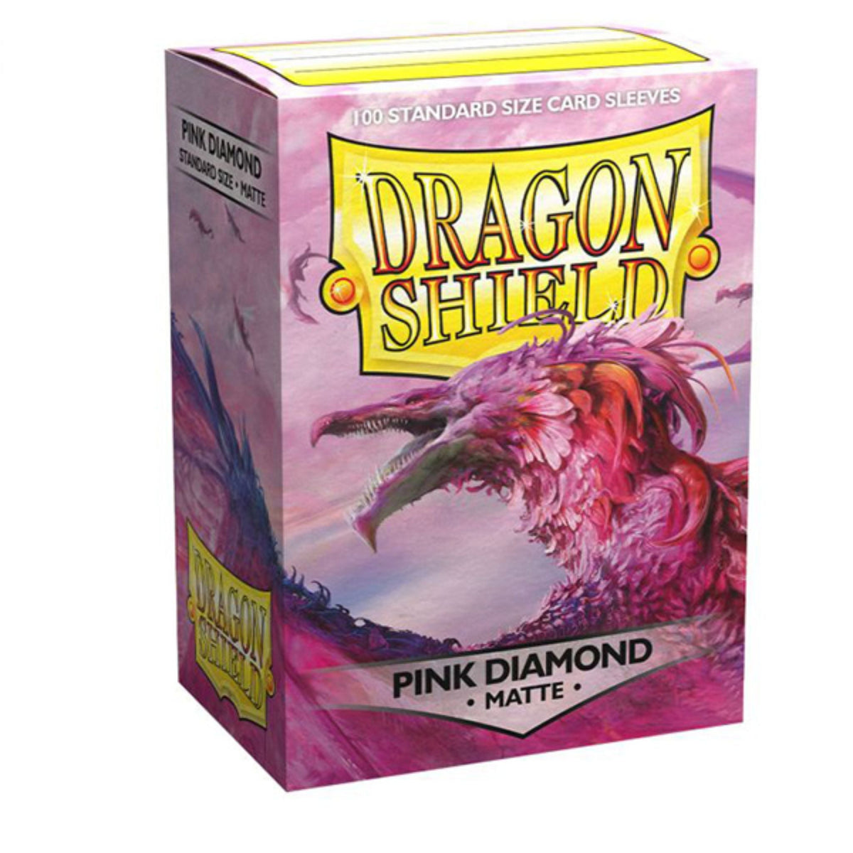 Dragon Shield Standard Matte Pink Diamond Deck Protector Card Sleeves
