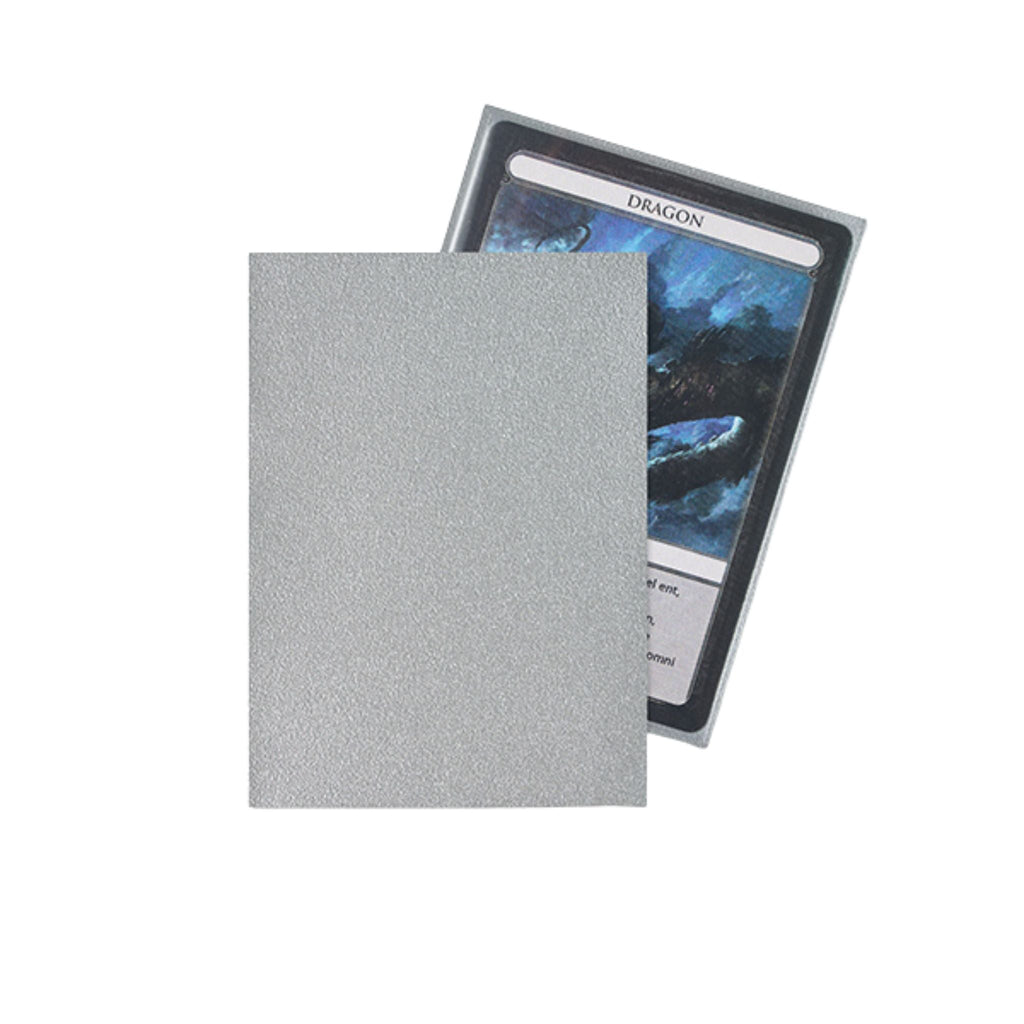 Arcane Fortress Standard Matte Frosted Silver Deck Protector Card Sleeves