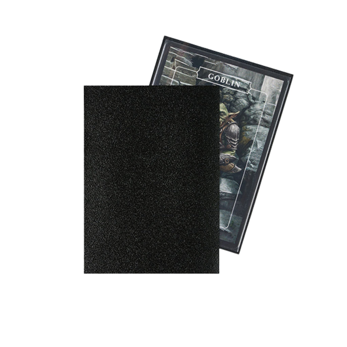 Arcane Fortress Standard Matte Shadow Black Deck Protector Card Sleeves