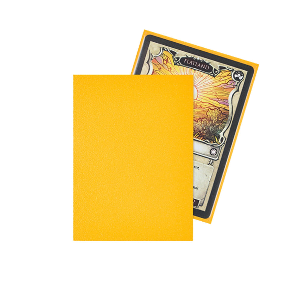 Arcane Fortress Standard Matte Sun Gold Deck Protector Card Sleeves