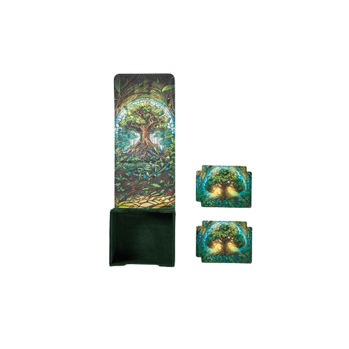 Arcane Fortress Standard Radiant Stained Glass Mythical Forest Deck Vault