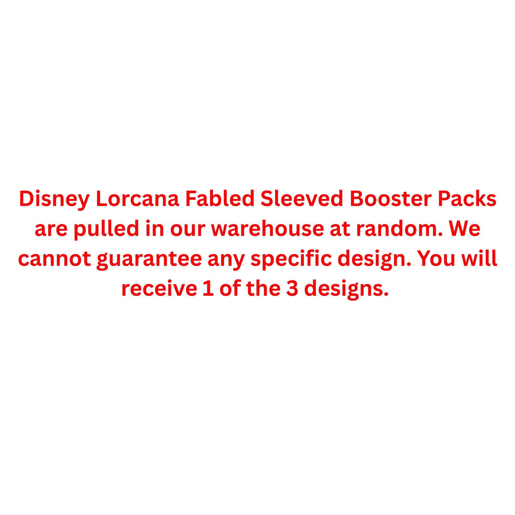 Disney Lorcana Fabled Sleeved Booster Pack