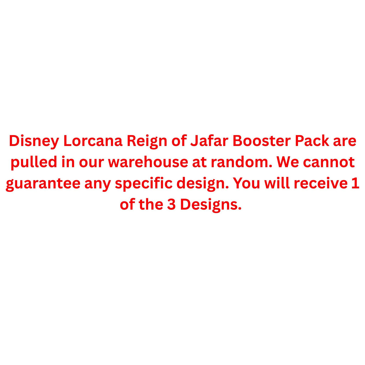 Disney Lorcana Reign of Jafar Booster Pack
