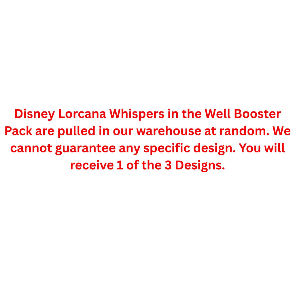 Disney Lorcana Whispers in the Well Booster Pack