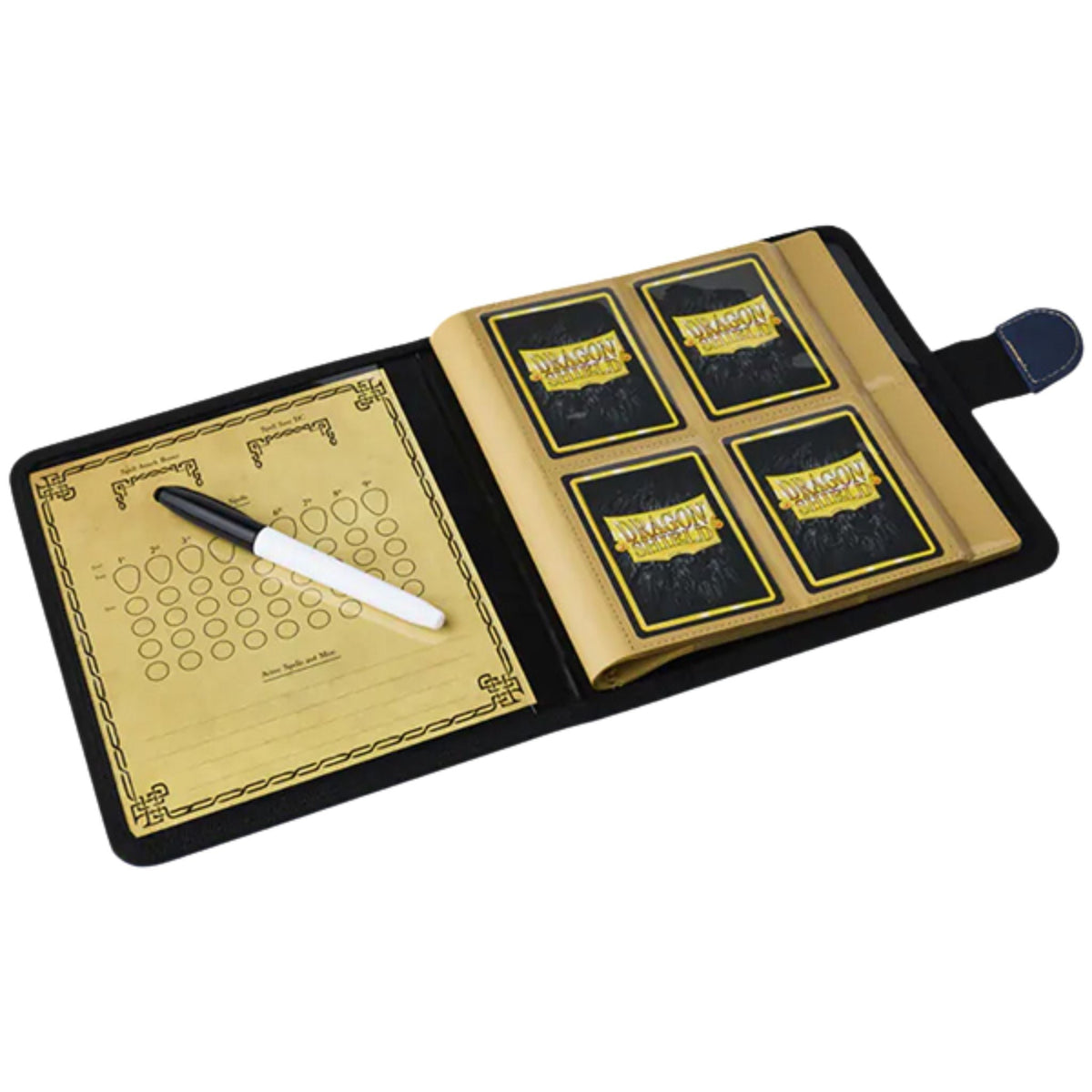 Dragon Shield Spell Codex 4 Pocket Midnight Blue Portfolio Card Binder