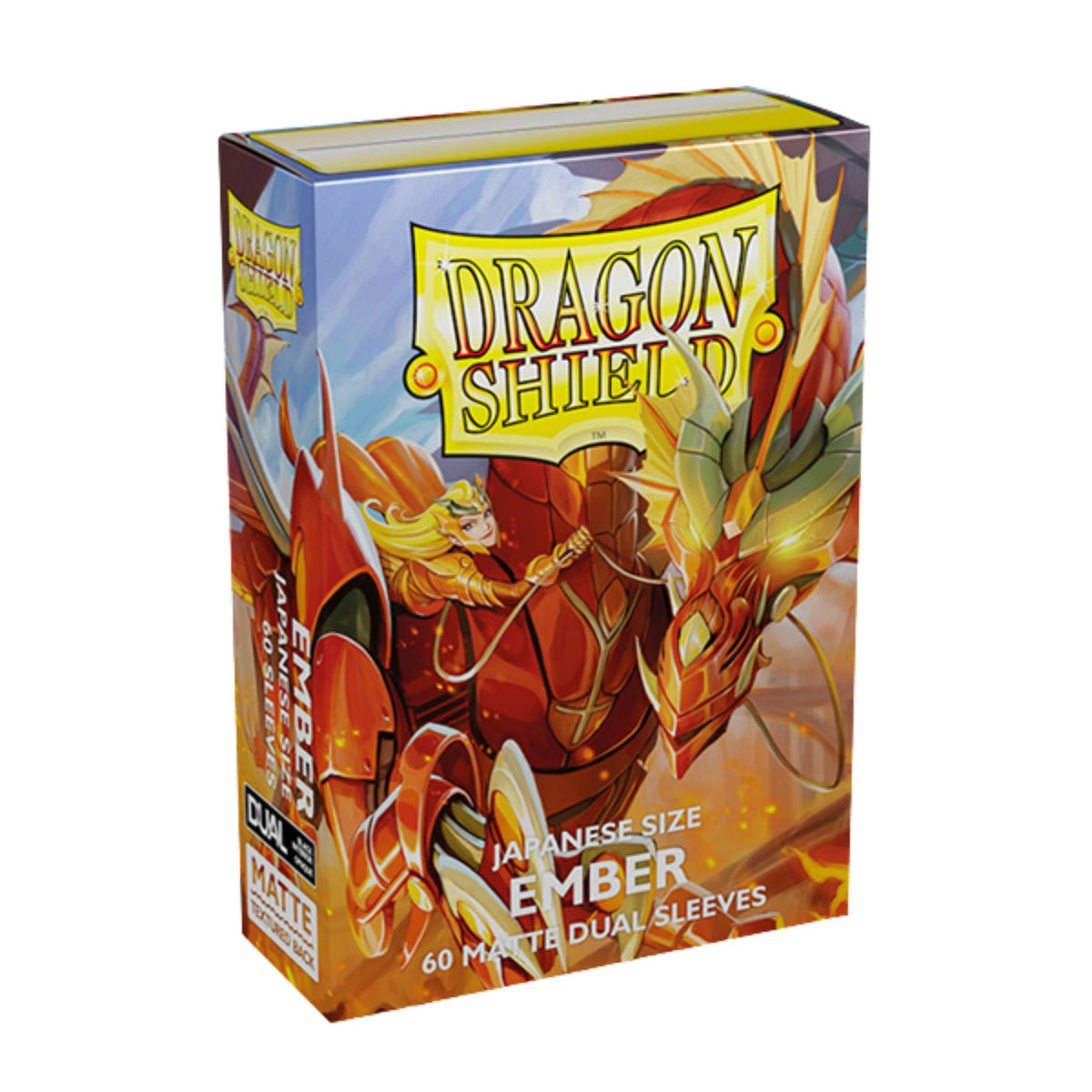 Dragon Shield Japanese Dual Matte Ember Deck Protector Card Sleeves