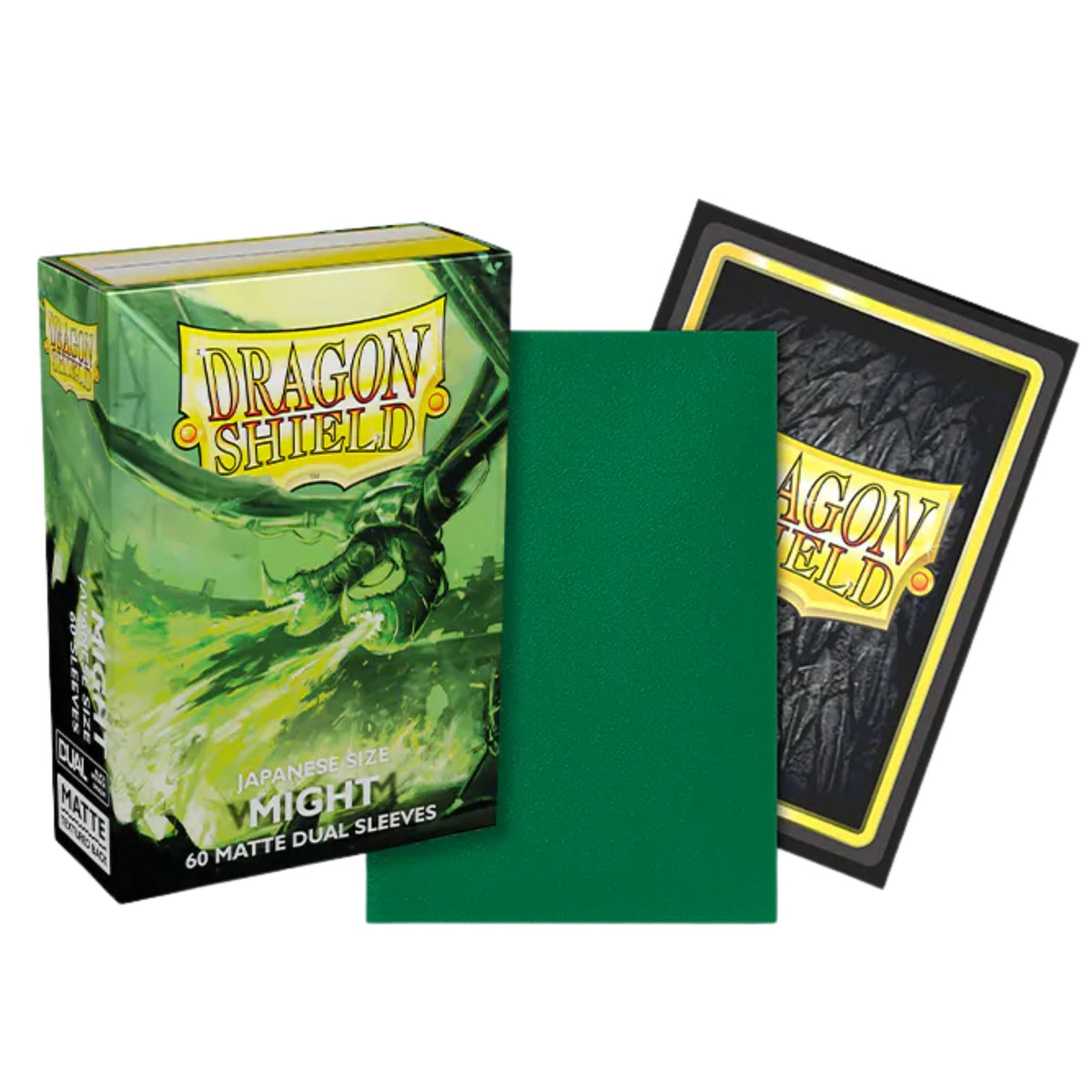 Dragon Shield Japanese Dual Matte Might Deck Protector Card Sleeves