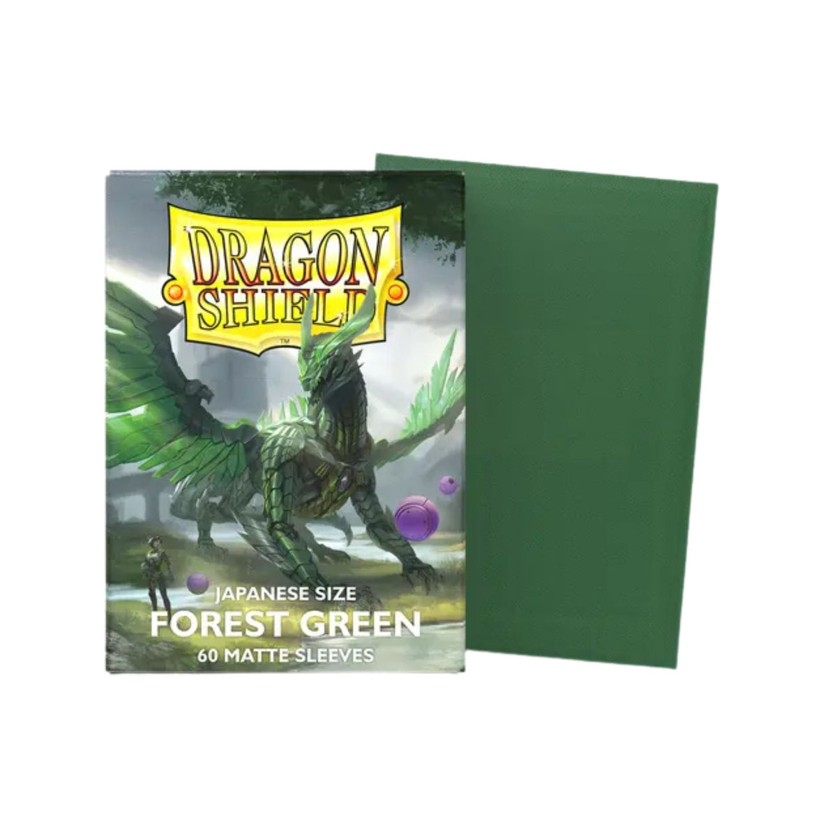 Dragon Shield Japanese Matte Forest Green Deck Protector Card Sleeves