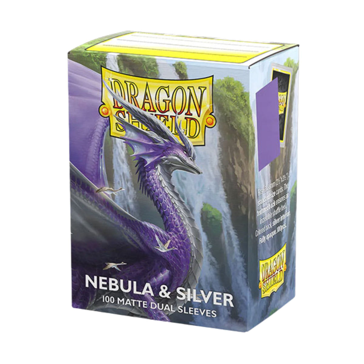 Dragon Shield Standard Dual Matte Nebula & Silver Deck Protector Card Sleeves