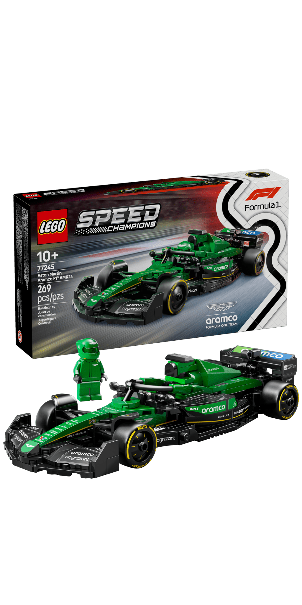 LEGO Speed Champions Aston Martin Aramco F1 AMR24 Race Car