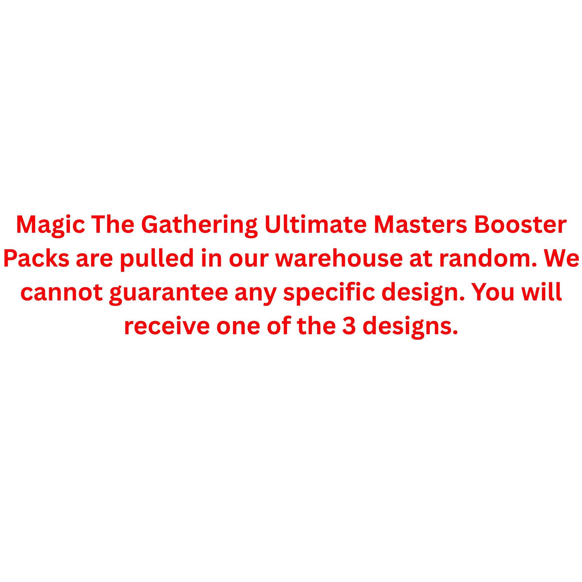 Magic The Gathering Ultimate Masters Booster Pack