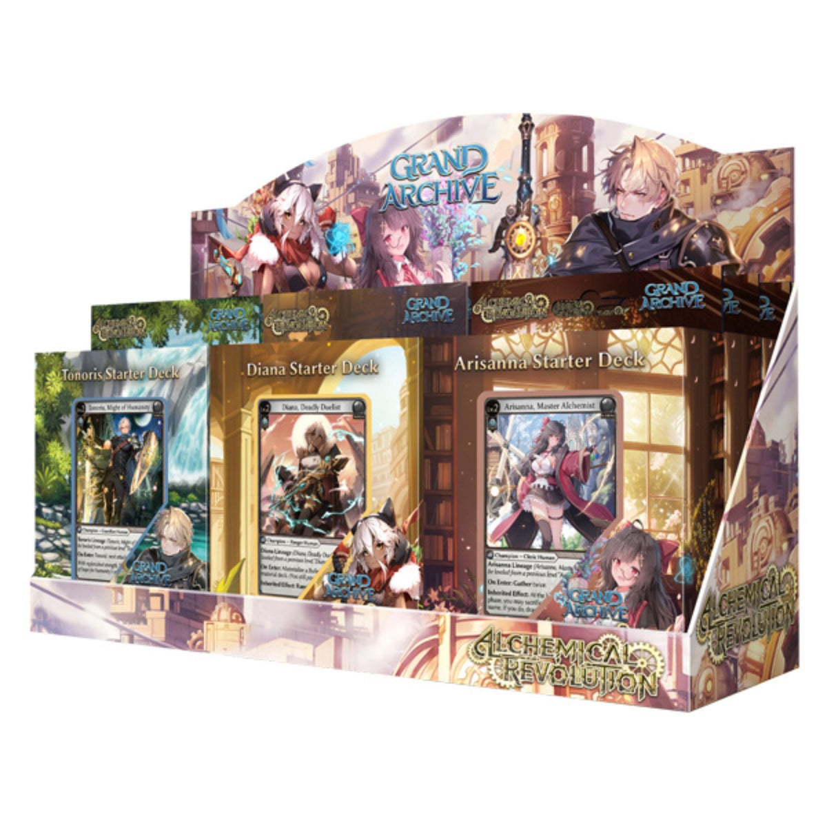 Grand Archive Alchemical Revolution Starter Deck Display (9 Decks)
