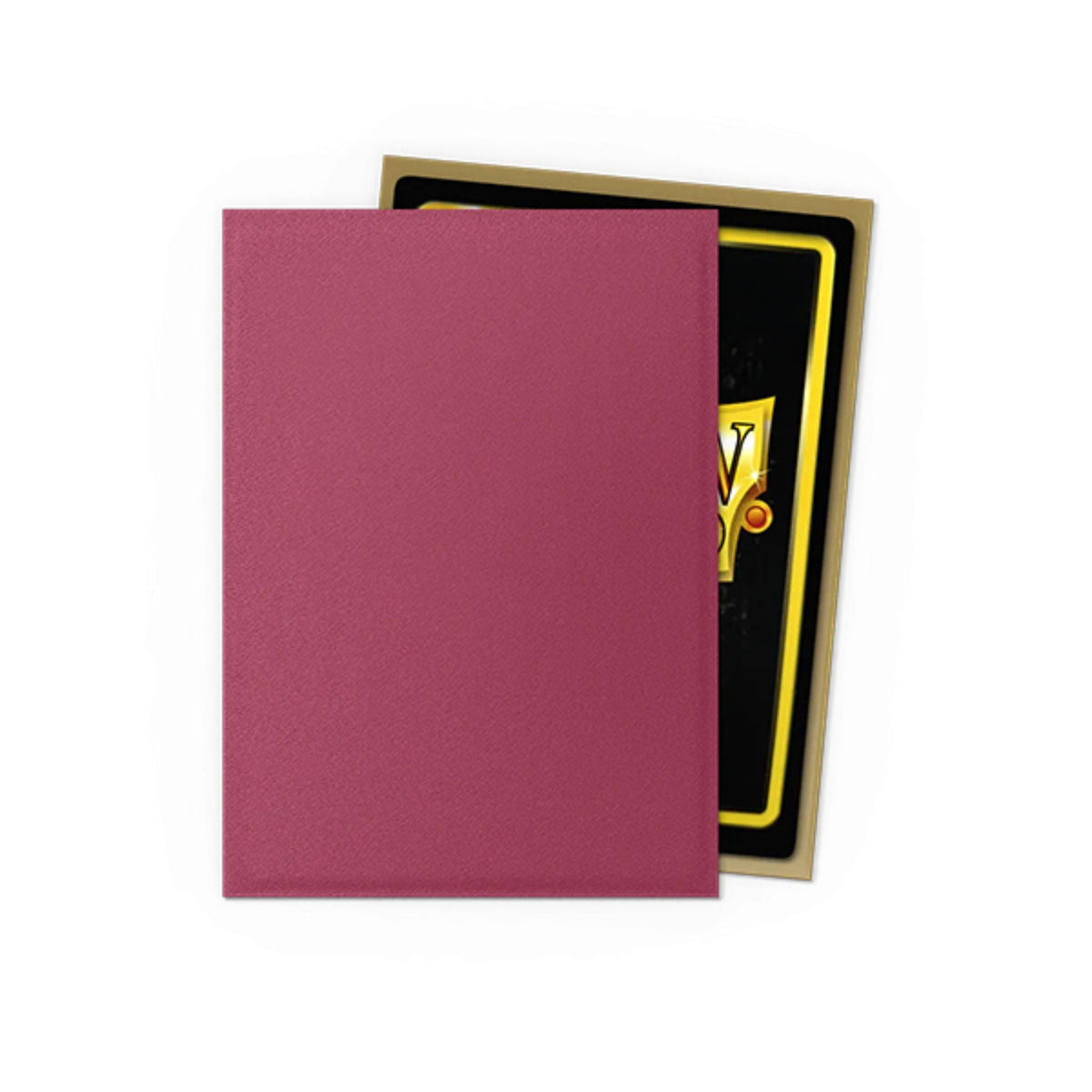 Dragon Shield Standard Dual Matte Pomegranate & Gold Deck Protector Card Sleeves