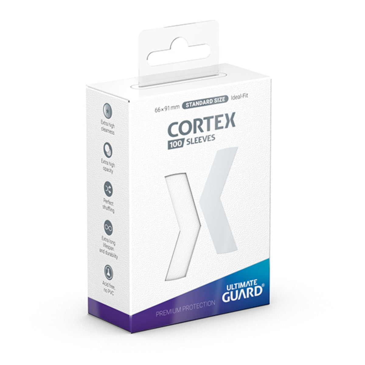 Ultimate Guard Standard Cortex Glossy White Deck Protector Card Sleeves