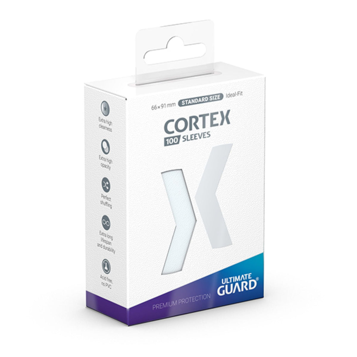Ultimate Guard Standard Cortex Glossy Transparent Deck Protector Card Sleeves