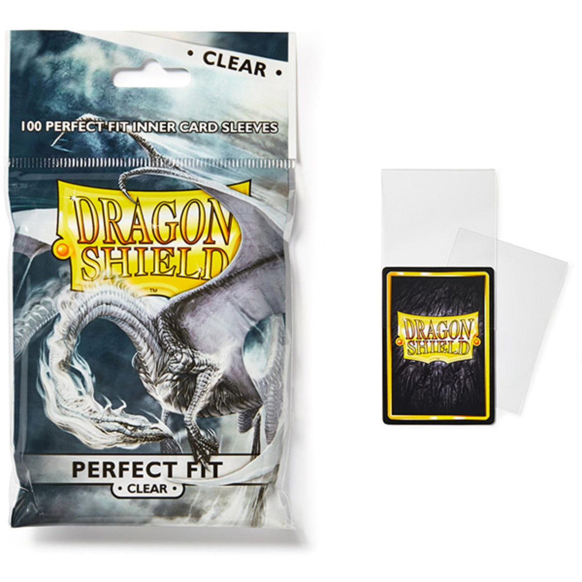 Dragon Shield Standard Perfect Fit Clear Deck Protector Card Sleeves