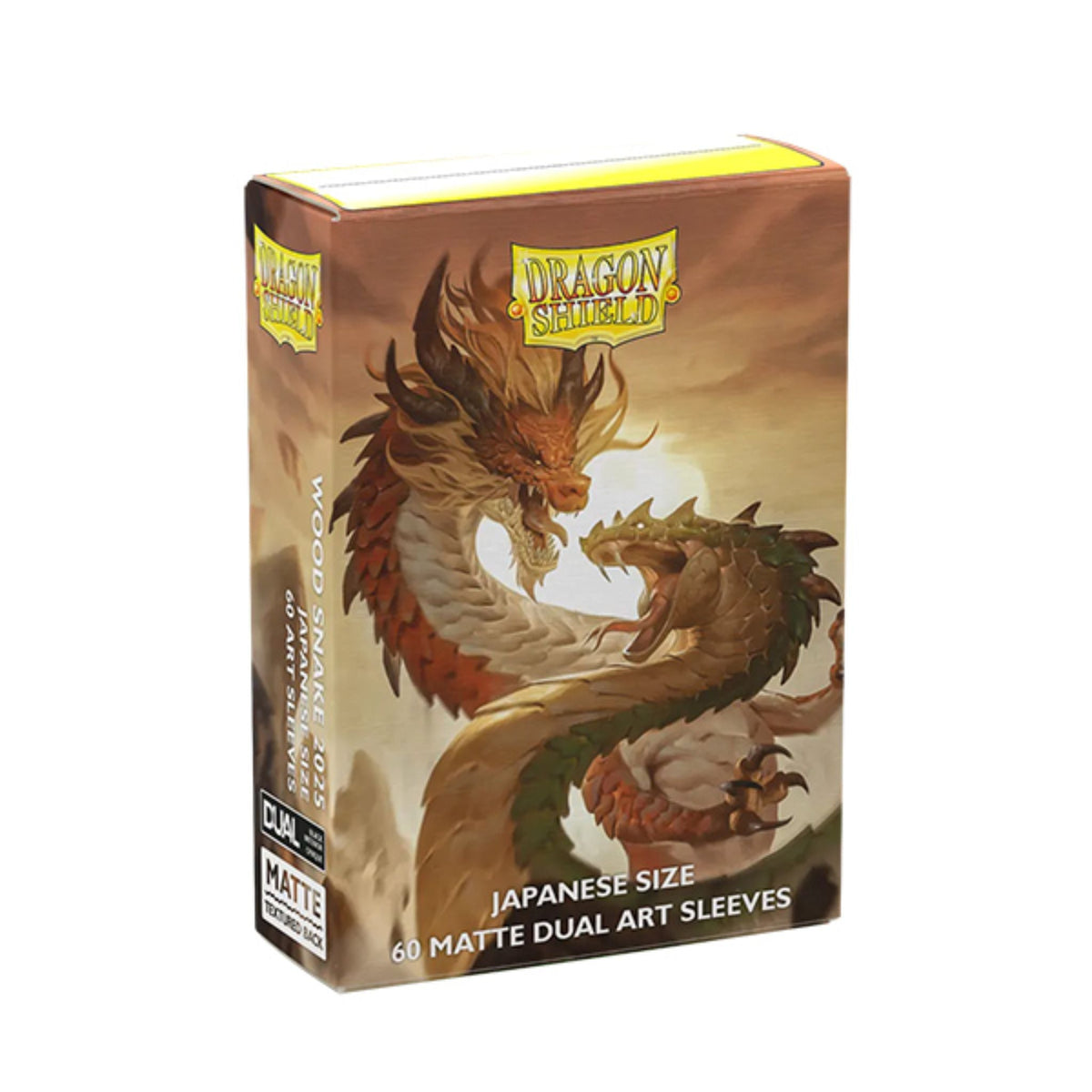 Dragon Shield Japanese Dual Matte Wood Snake Deck Protector Card Sleeves