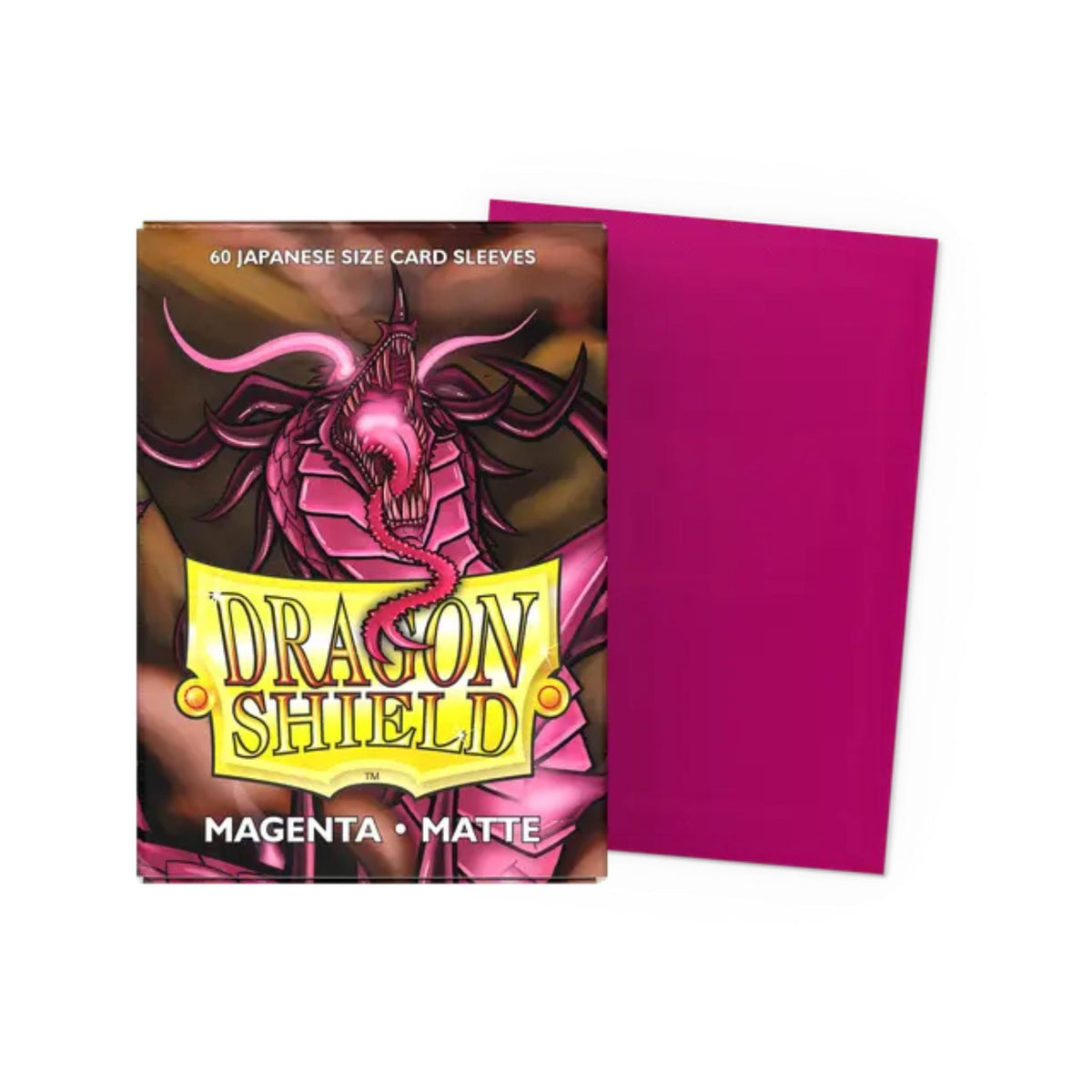Dragon Shield Japanese Matte Magenta Deck Protector Card Sleeves