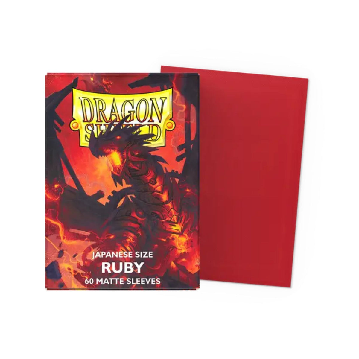 Dragon Shield Japanese Matte Ruby Deck Protector Card Sleeves