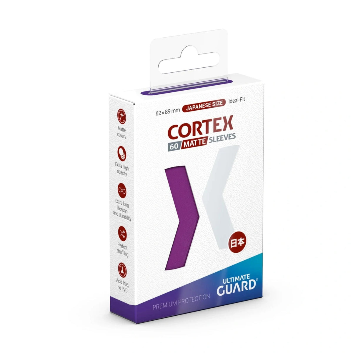Ultimate Guard Japanese Cortex Matte Purple Deck Protector Card Sleeves