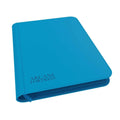 Arcane Fortress 9 Pocket Neon Blue Zippered Card Binder