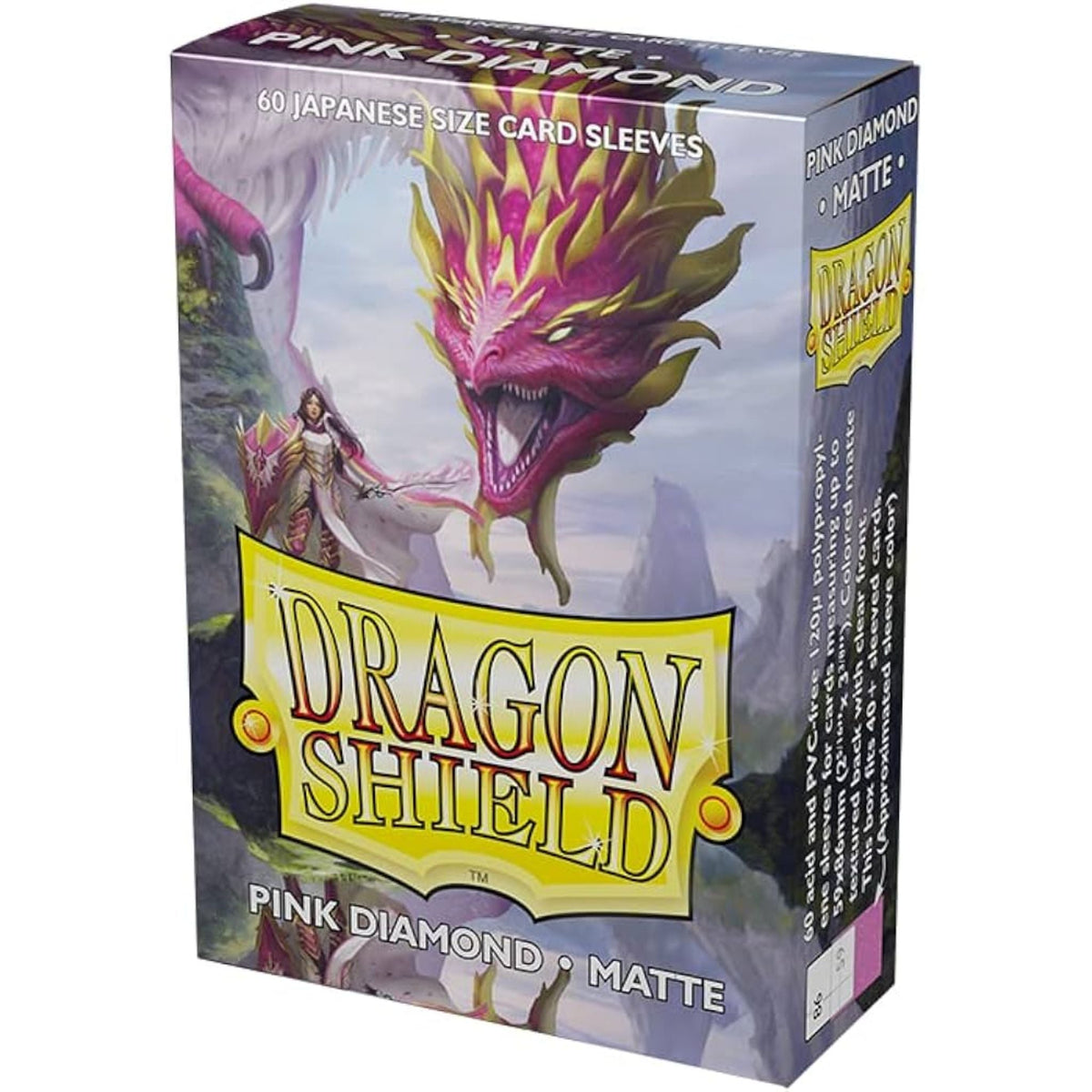 Dragon Shield Japanese Matte Pink Diamond Deck Protector Card Sleeves