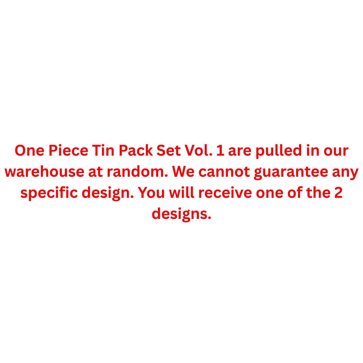 One Piece Tin Pack Set Vol. 1