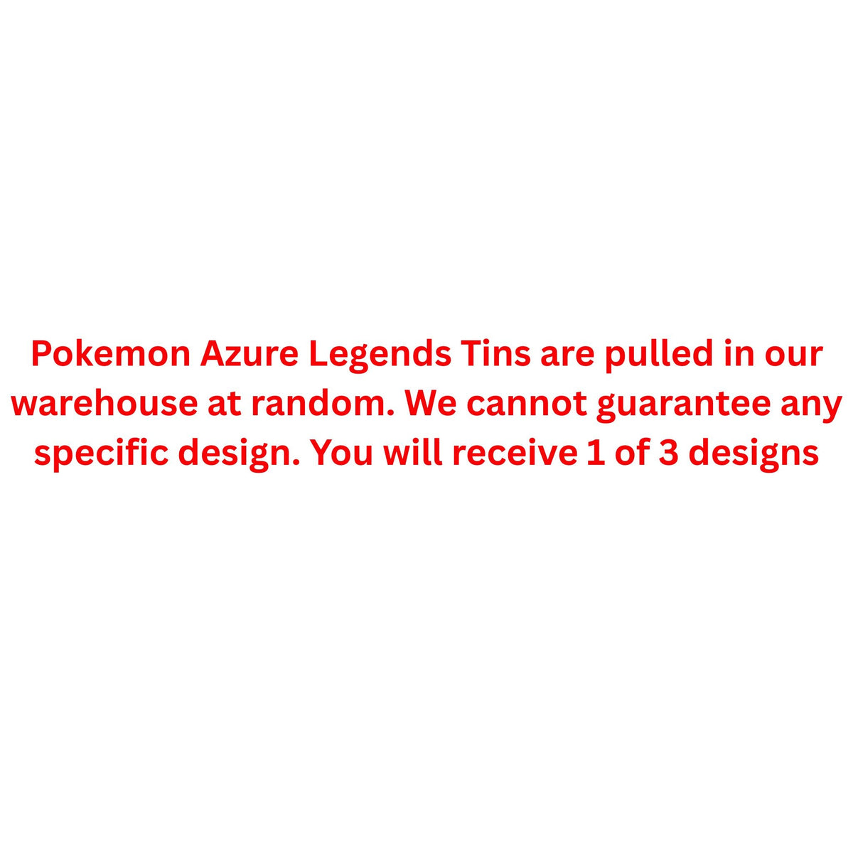 Pokemon Azure Legends Tin