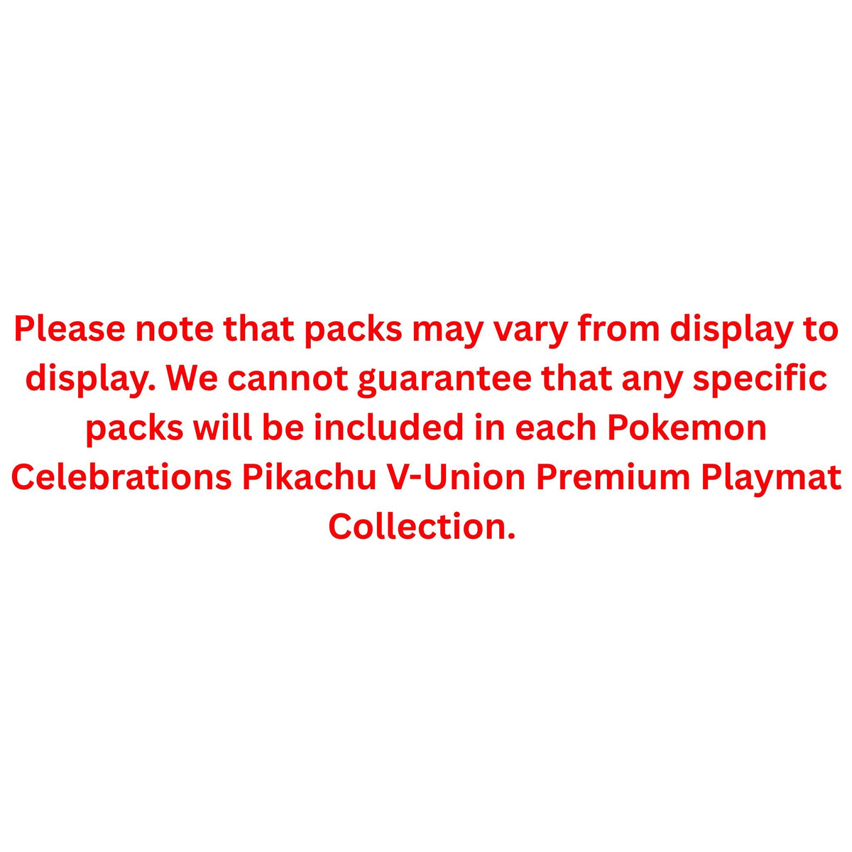 Pokemon Celebrations Pikachu V-Union Premium Playmat Collection
