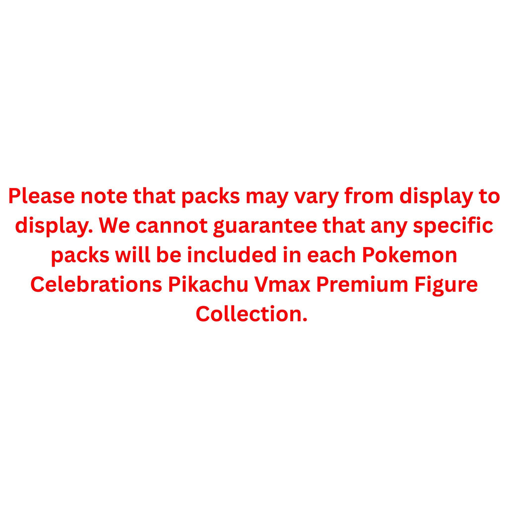 Pokemon Celebrations Pikachu Vmax Premium Figure Collection