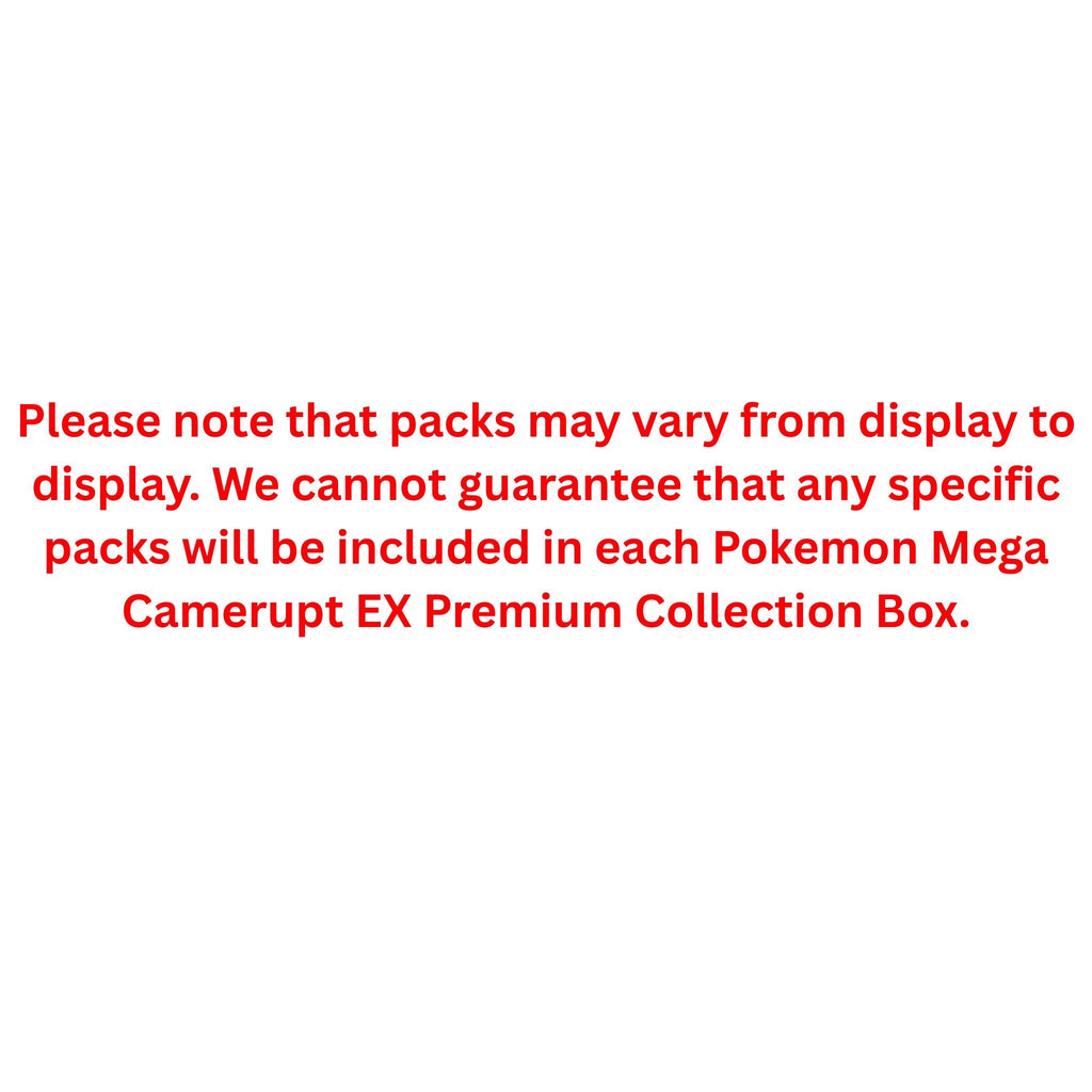 Pokemon Mega Camerupt Ex Premium Collection Box