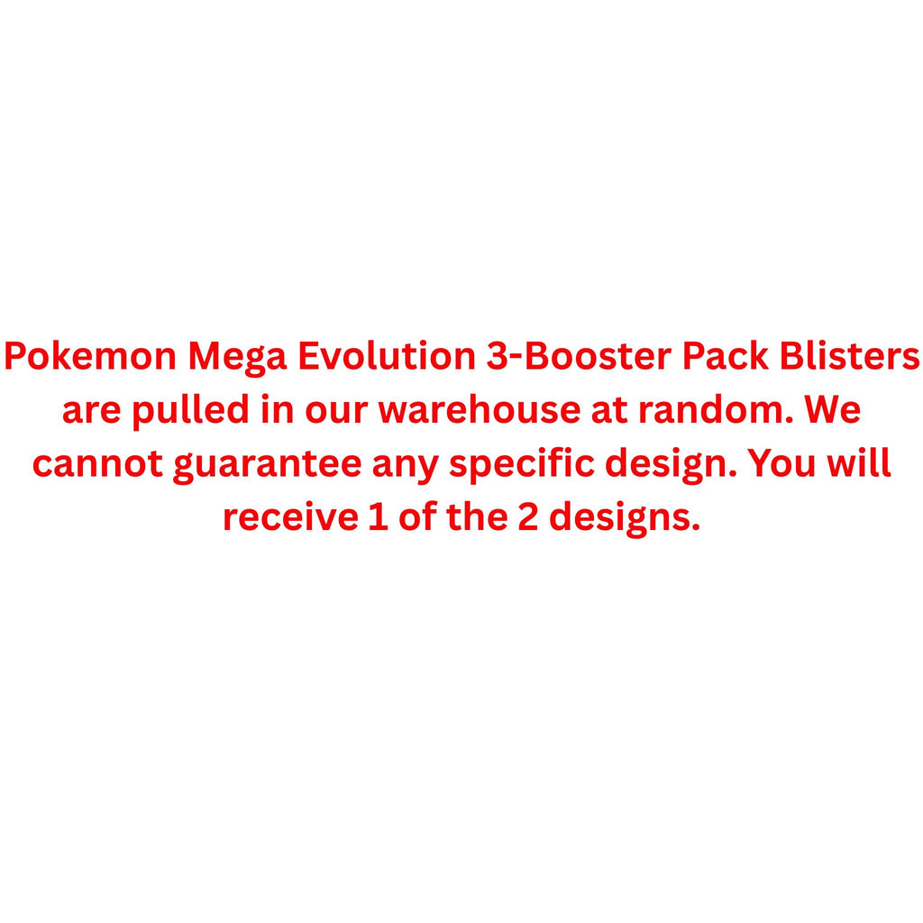 Pokemon Mega Evolution 3-Booster Pack Blister