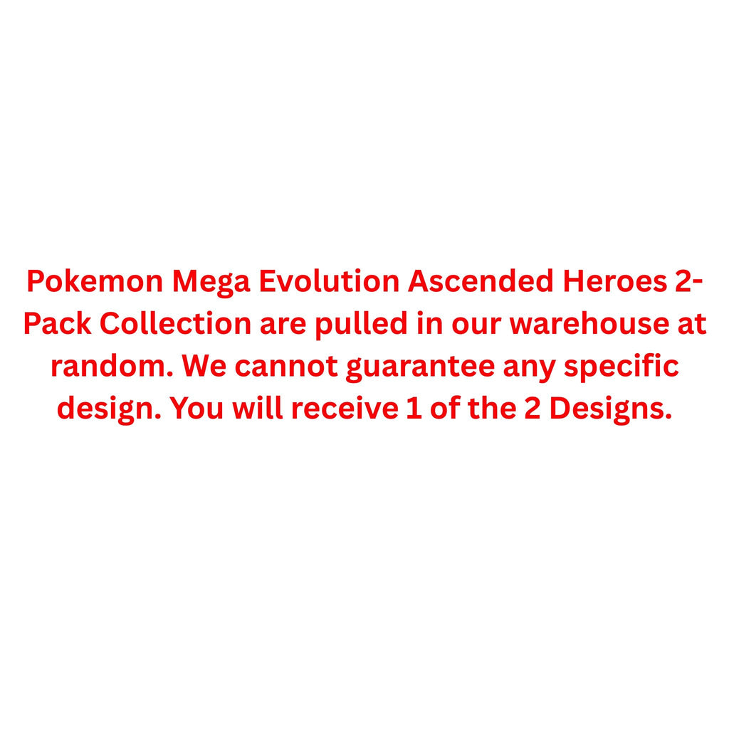 Pokemon Mega Evolution Ascended Heroes 2-Pack Collection