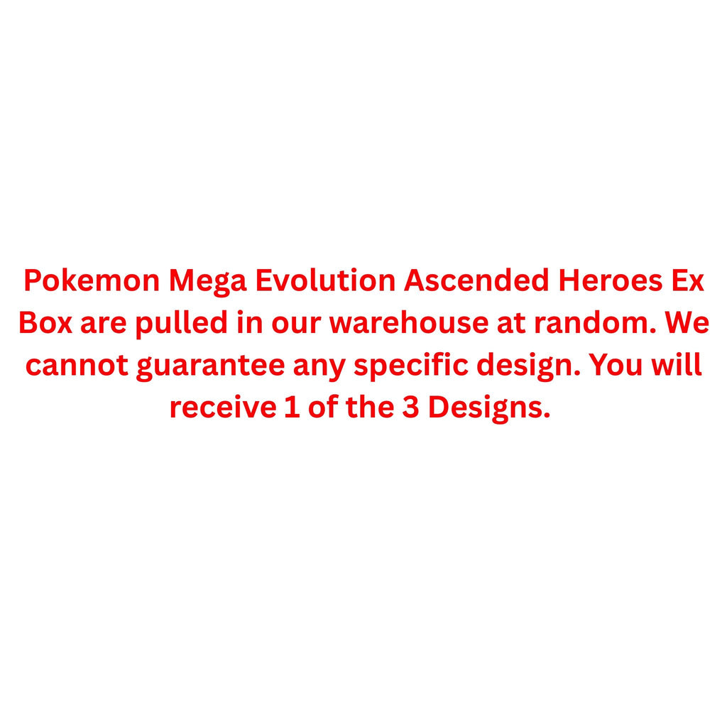 Pokemon Mega Evolution Ascended Heroes Ex Box (Mega Meganium, Mega Emboar or Mega Feraligatr)