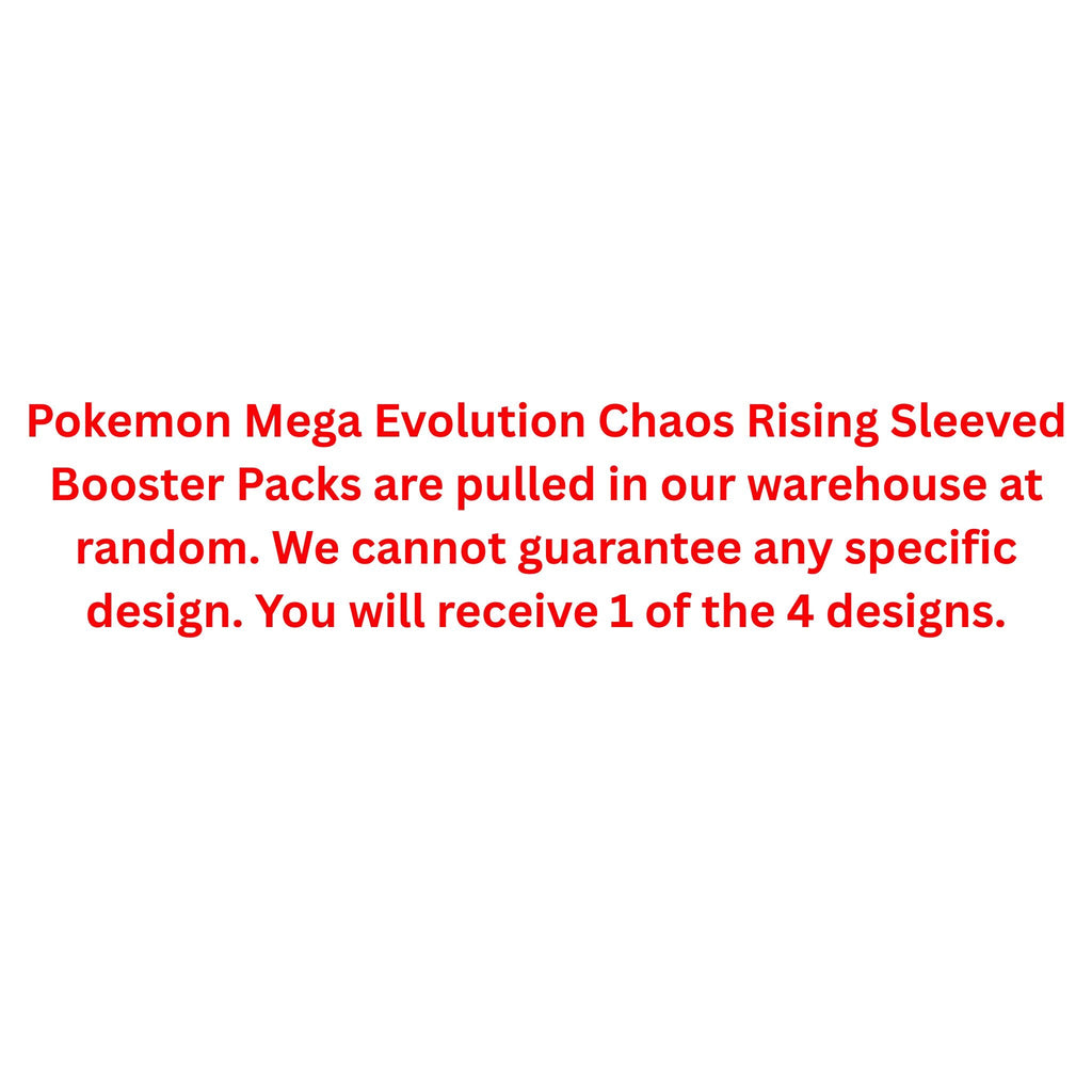 Pokemon Mega Evolution Chaos Rising Sleeved Booster Pack
