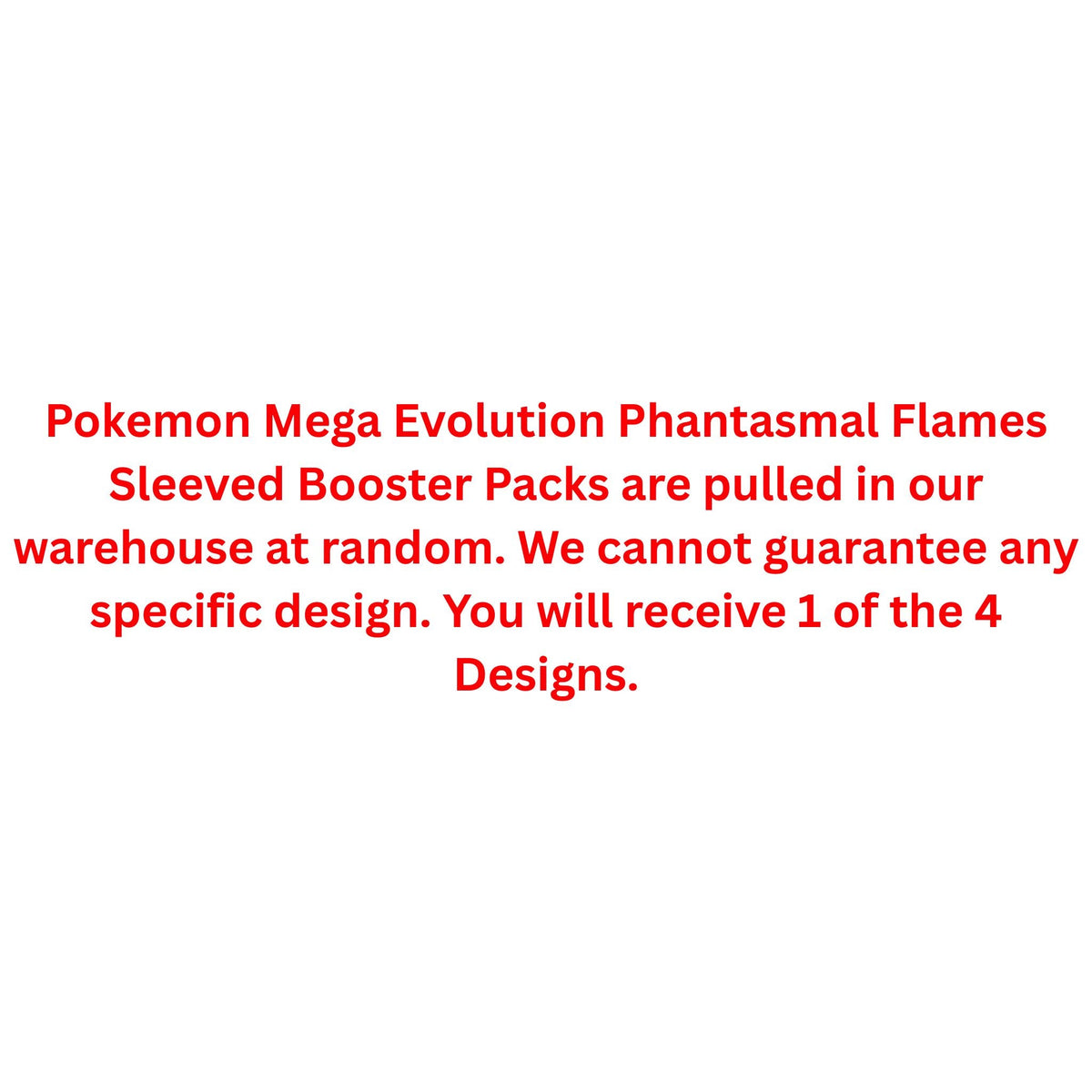 Pokemon Mega Evolution Phantasmal Flames Sleeved Booster Pack