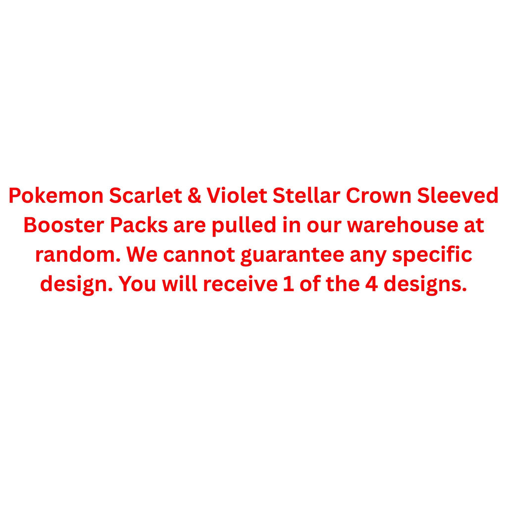 Pokemon Scarlet & Violet Stellar Crown Sleeved Booster Pack