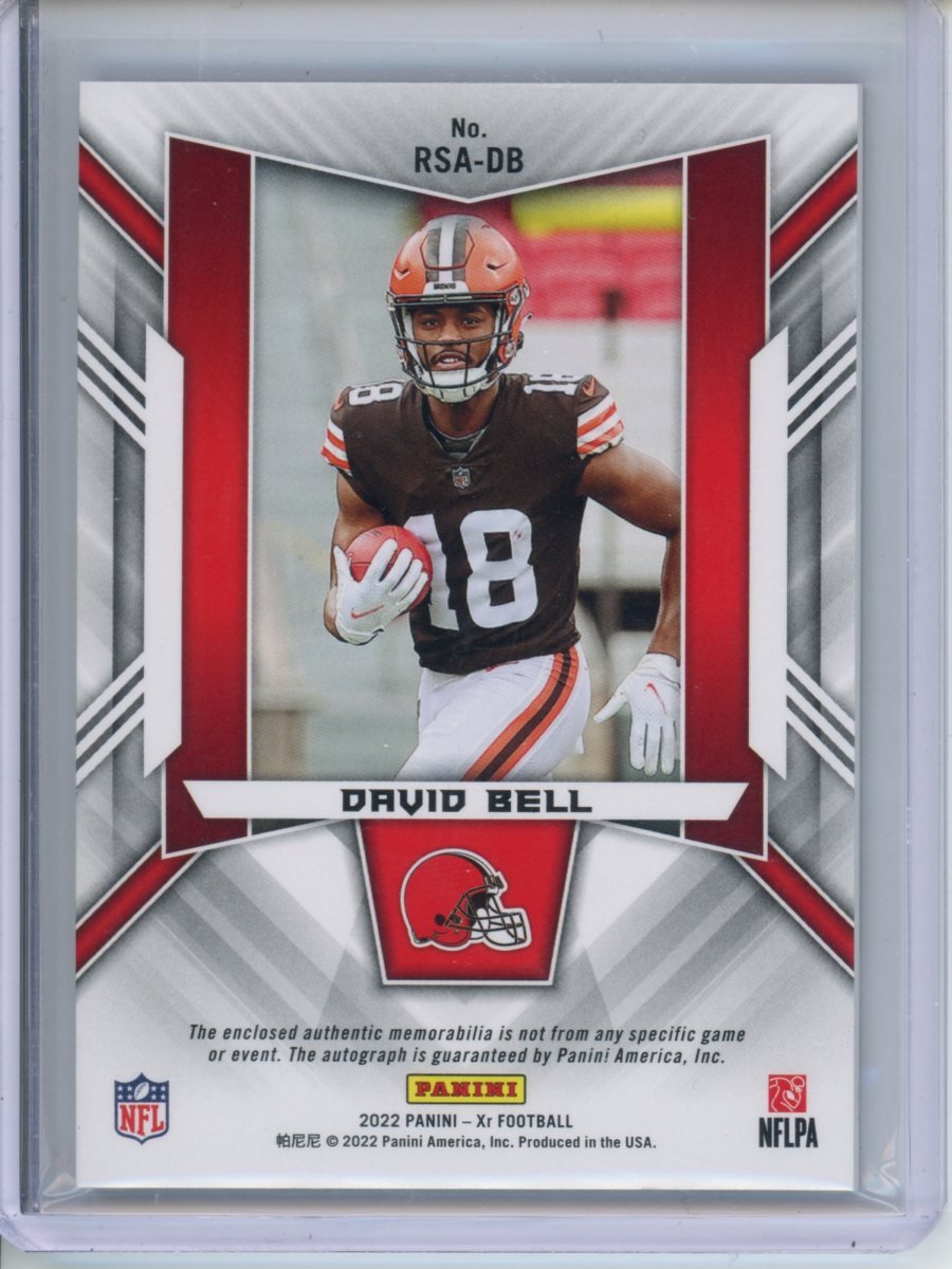 2022 Panini XR David Bell Rookie RPA Orange /25 Browns