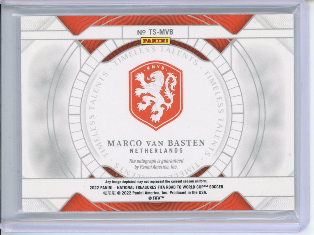 2022 Panini National Treasures Marco van Basten Timeless Talents /99 Netherlands
