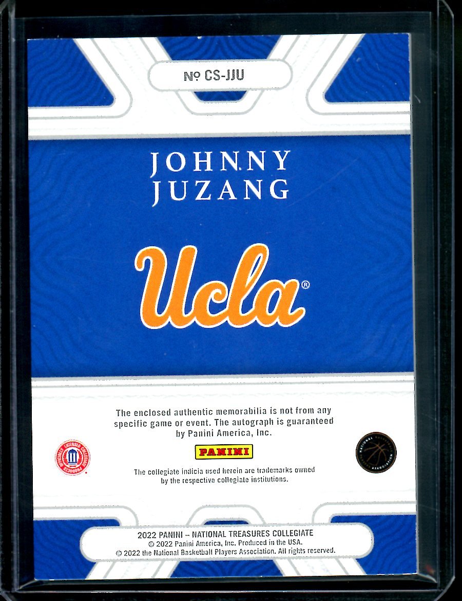 2022/23 Panini National Treasures Collegiate Johnny Juzang RPA Gold /10 UCLA