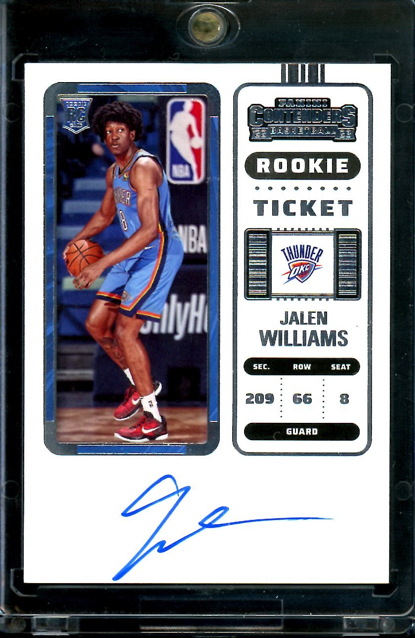 2022/23 Panini Contenders Jalen Williams Rookie Ticket Auto Thunder