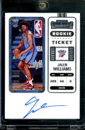 2022/23 Panini Contenders Jalen Williams Rookie Ticket Auto Thunder