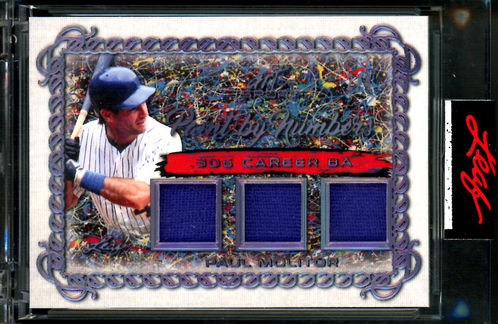 2021 Leaf Art of Sport Paul Molitor Paint by Numbers Patch /4 Brewers